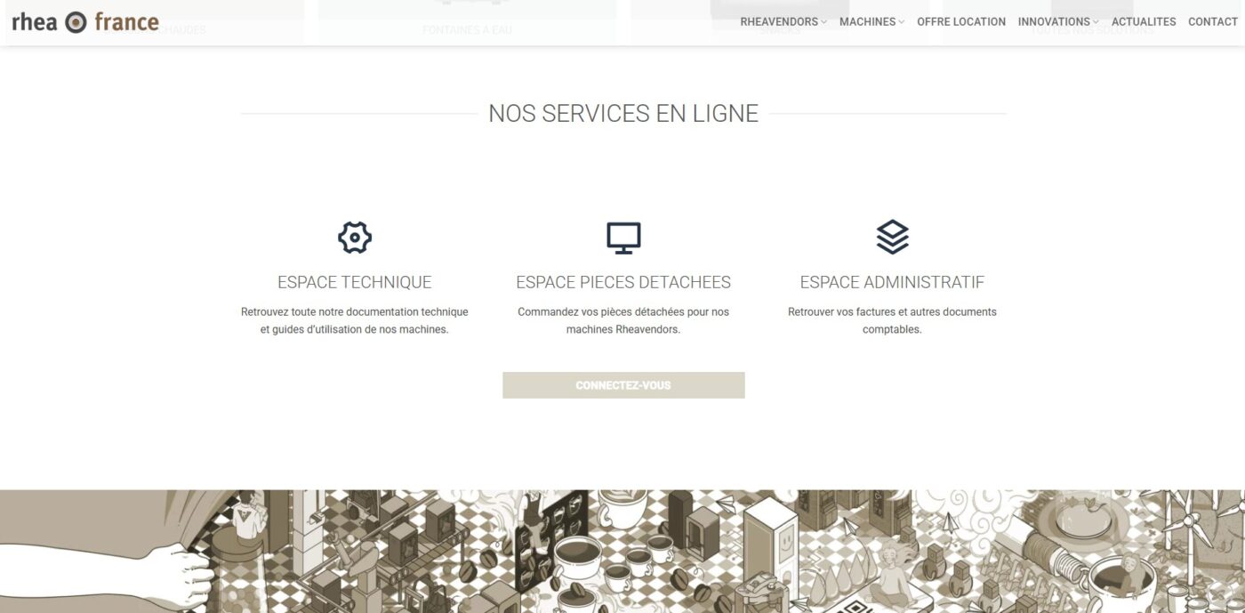 Site services en ligne Rhea